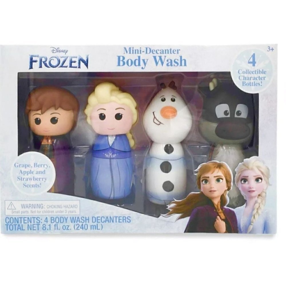 Disney‎ Frozen Mini Decanter Bath Soap Hans Elsa Olaf Sven Christmas Gift Kids